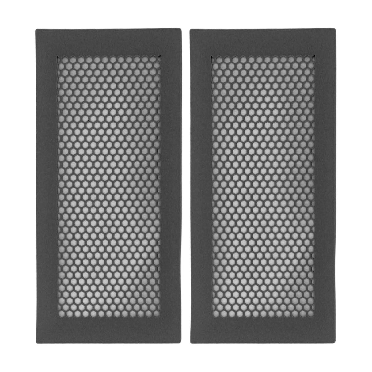 2Pcs Baby Proof Vent Cover Child Proof Safe Soft Silicone for Home Floor Catch Debris Hair Insect Black