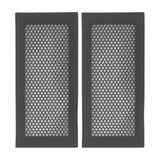 2Pcs Baby Proof Vent Cover Child Proof Safe Soft Silicone for Home Floor Catch Debris Hair Insect Black - Top-Down View
