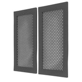 2Pcs Baby Proof Vent Cover Child Proof Safe Soft Silicone for Home Floor Catch Debris Hair Insect Black - Rear View