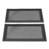 2Pcs Baby Proof Vent Cover Child Proof Safe Soft Silicone for Home Floor Catch Debris Hair Insect Black