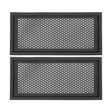 2Pcs Baby Proof Vent Cover Child Proof Safe Soft Silicone for Home Floor Catch Debris Hair Insect Black - Extra Image