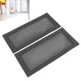 2Pcs Baby Proof Vent Cover Child Proof Safe Soft Silicone for Home Floor Catch Debris Hair Insect Black - Extra Image