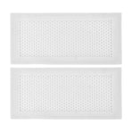 2Pcs Baby Proof Vent Cover Child Proof Safe Soft Silicone for Home Floor Catch Debris Hair Insect White