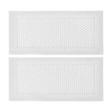 2Pcs Baby Proof Vent Cover Child Proof Safe Soft Silicone for Home Floor Catch Debris Hair Insect White