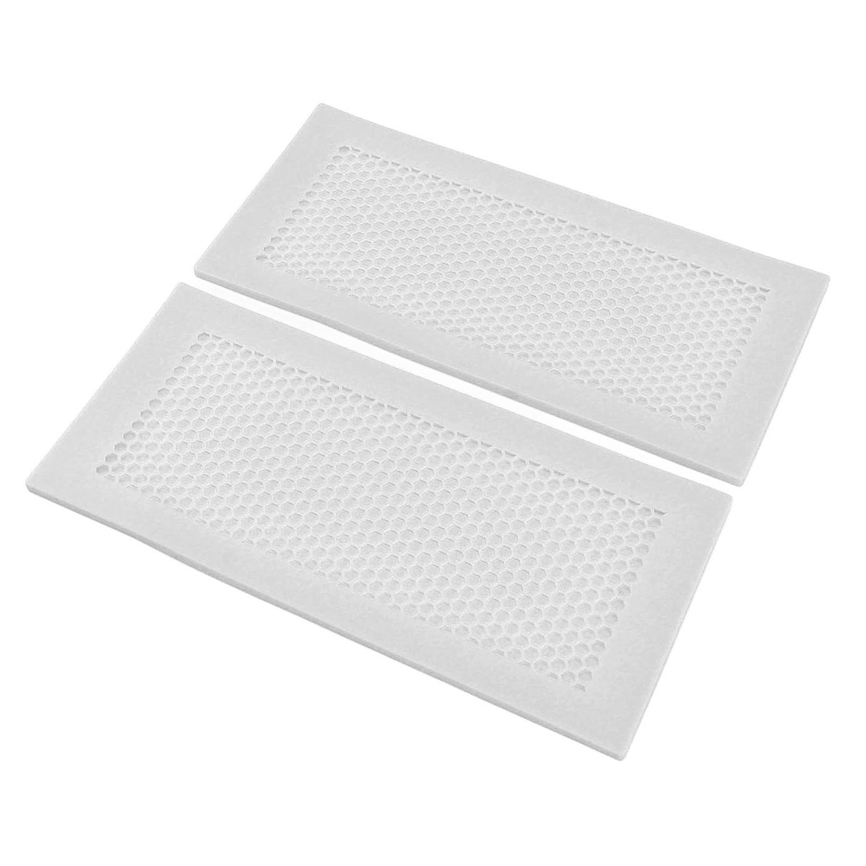 2Pcs Baby Proof Vent Cover Child Proof Safe Soft Silicone for Home Floor Catch Debris Hair Insect White