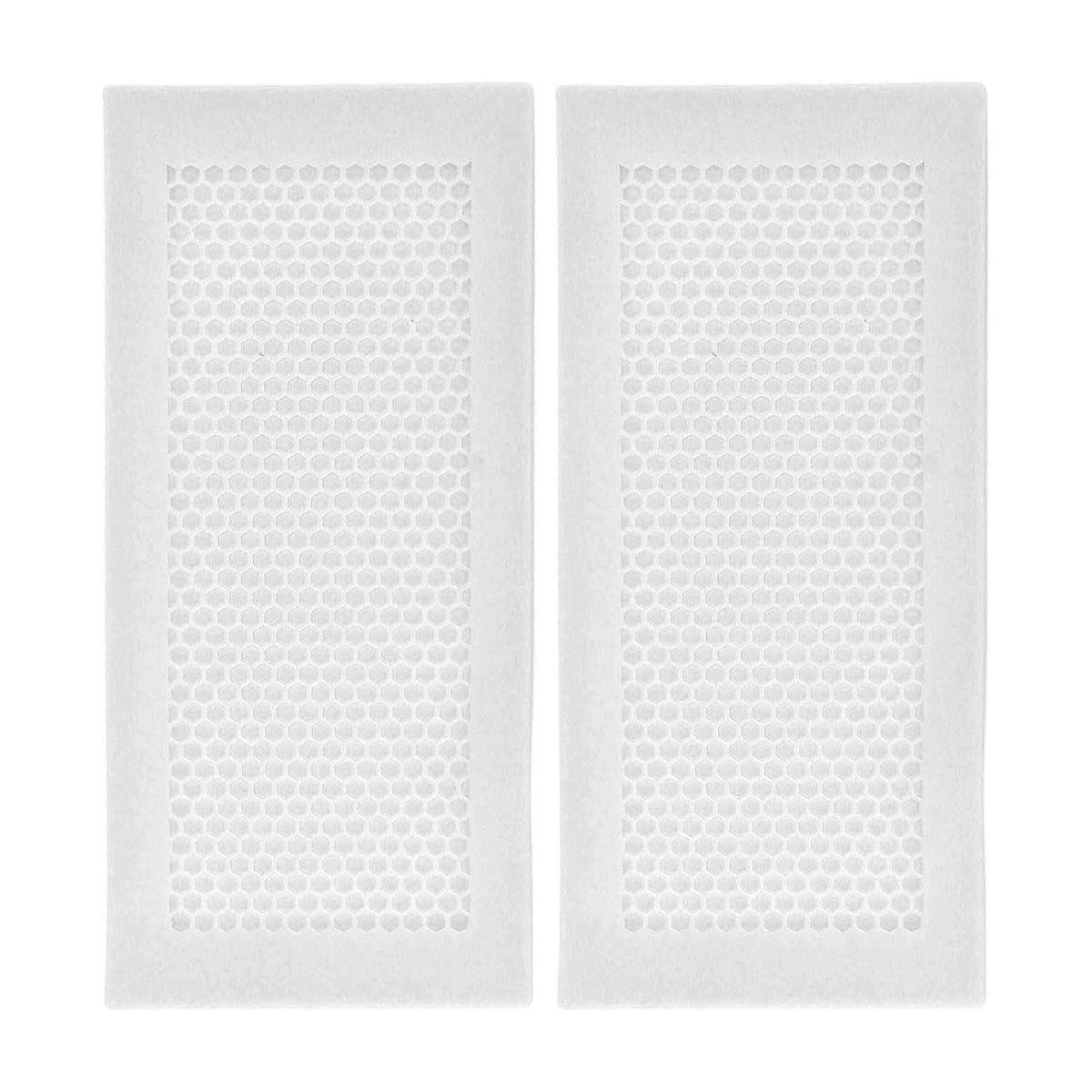 2Pcs Baby Proof Vent Cover Child Proof Safe Soft Silicone for Home Floor Catch Debris Hair Insect White
