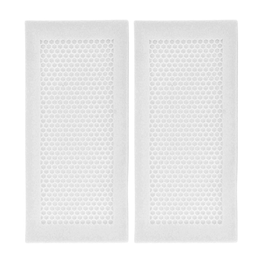 2Pcs Baby Proof Vent Cover Child Proof Safe Soft Silicone for Home Floor Catch Debris Hair Insect White