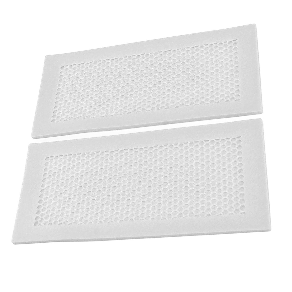 2Pcs Baby Proof Vent Cover Child Proof Safe Soft Silicone for Home Floor Catch Debris Hair Insect White