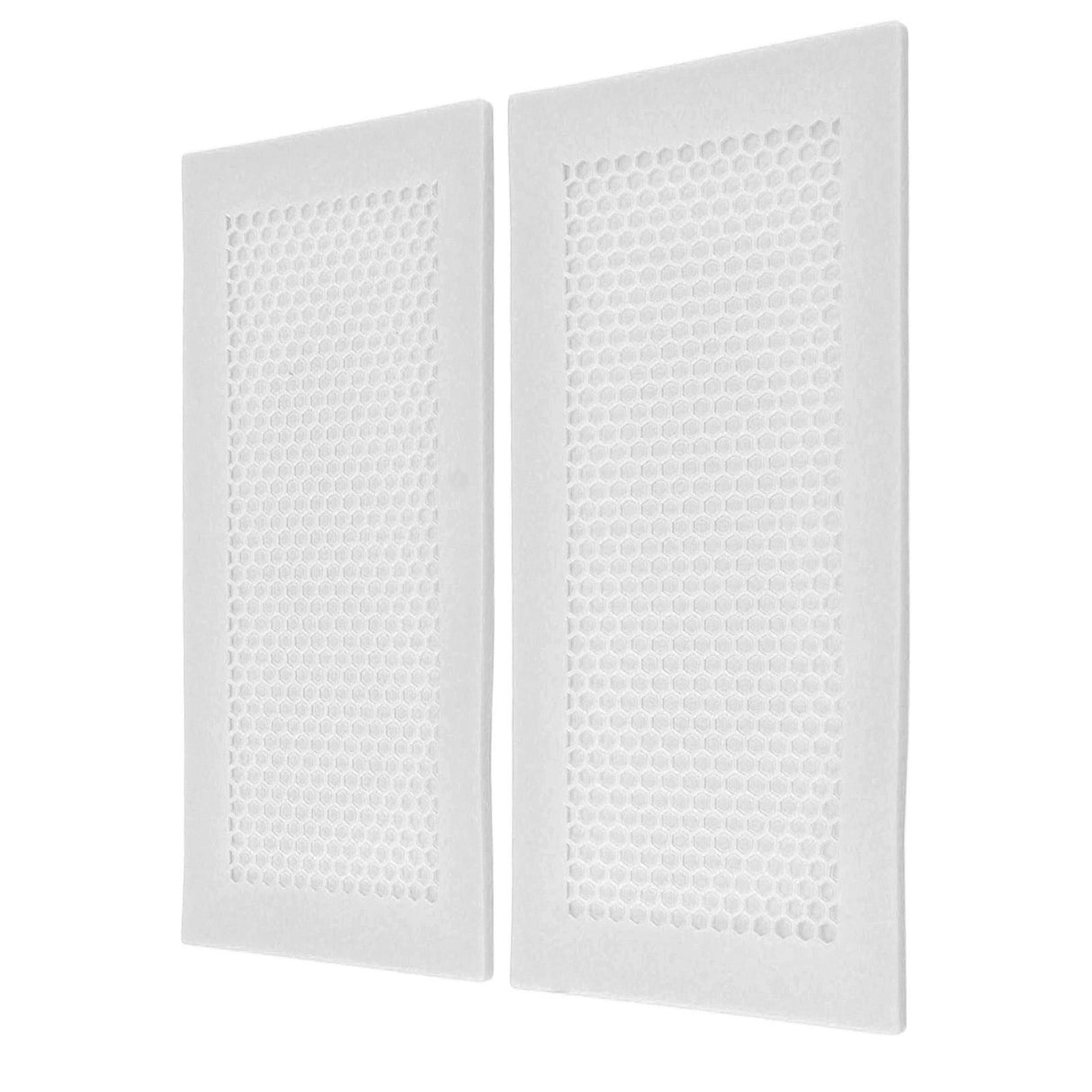 2Pcs Baby Proof Vent Cover Child Proof Safe Soft Silicone for Home Floor Catch Debris Hair Insect White
