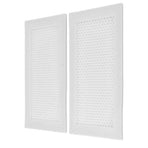 2Pcs Baby Proof Vent Cover Child Proof Safe Soft Silicone for Home Floor Catch Debris Hair Insect White