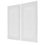 2Pcs Baby Proof Vent Cover Child Proof Safe Soft Silicone for Home Floor Catch Debris Hair Insect White - Rear View