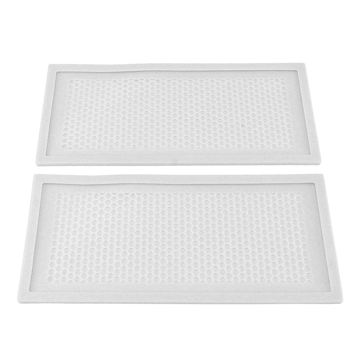 2Pcs Baby Proof Vent Cover Child Proof Safe Soft Silicone for Home Floor Catch Debris Hair Insect White