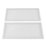 2Pcs Baby Proof Vent Cover Child Proof Safe Soft Silicone for Home Floor Catch Debris Hair Insect White