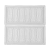 2Pcs Baby Proof Vent Cover Child Proof Safe Soft Silicone for Home Floor Catch Debris Hair Insect White - Extra Image