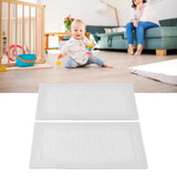 2Pcs Baby Proof Vent Cover Child Proof Safe Soft Silicone for Home Floor Catch Debris Hair Insect White