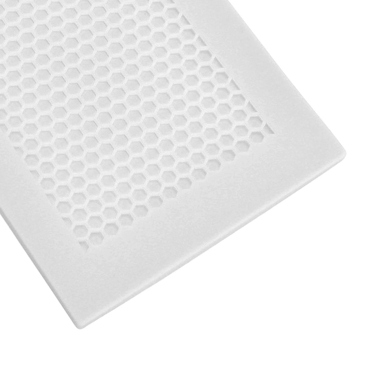 2Pcs Baby Proof Vent Cover Child Proof Safe Soft Silicone for Home Floor Catch Debris Hair Insect White