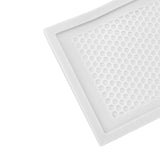 2Pcs Baby Proof Vent Cover Child Proof Safe Soft Silicone for Home Floor Catch Debris Hair Insect White