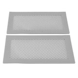 2Pcs Baby Proof Vent Cover Child Proof Safe Soft Silicone for Home Floor Catch Debris Hair Insect Gray