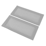 2Pcs Baby Proof Vent Cover Child Proof Safe Soft Silicone for Home Floor Catch Debris Hair Insect Gray