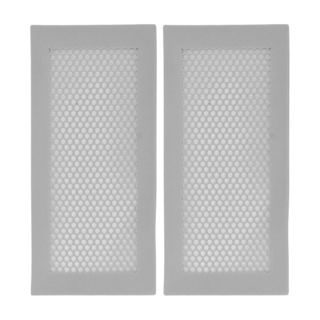 2Pcs Baby Proof Vent Cover Child Proof Safe Soft Silicone for Home Floor Catch Debris Hair Insect Gray