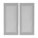 2Pcs Baby Proof Vent Cover Child Proof Safe Soft Silicone for Home Floor Catch Debris Hair Insect Gray - Top-Down View