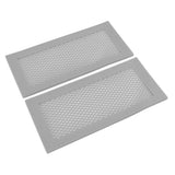 2Pcs Baby Proof Vent Cover Child Proof Safe Soft Silicone for Home Floor Catch Debris Hair Insect Gray