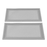 2Pcs Baby Proof Vent Cover Child Proof Safe Soft Silicone for Home Floor Catch Debris Hair Insect Gray