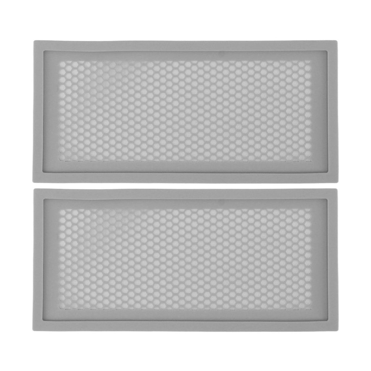 2Pcs Baby Proof Vent Cover Child Proof Safe Soft Silicone for Home Floor Catch Debris Hair Insect Gray