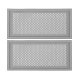2Pcs Baby Proof Vent Cover Child Proof Safe Soft Silicone for Home Floor Catch Debris Hair Insect Gray - Extra Image