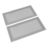 2Pcs Baby Proof Vent Cover Child Proof Safe Soft Silicone for Home Floor Catch Debris Hair Insect Gray