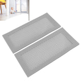 2Pcs Baby Proof Vent Cover Child Proof Safe Soft Silicone for Home Floor Catch Debris Hair Insect Gray - Extra Image