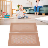 2Pcs Baby Proof Vent Cover Child Proof Safe Soft Silicone for Home Floor Catch Debris Hair Insect Pink - Extra Image