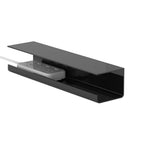 Under Desk Cable Management Tray Reduce Clutter Durability Punch Free Under Desk Power Strip Organizer Black - Extra Image