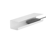 Under Desk Cable Management Tray Reduce Clutter Durability Punch Free Under Desk Power Strip Organizer White - 45-Degree Angle