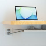 Under Desk Cable Management Tray Reduce Clutter Durability Punch Free Under Desk Power Strip Organizer White