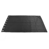 Grommet Blackout Curtains Punch Free Thermal Insulated Room Darkening Curtains for Bedroom Living Room Black 132x213cm / 52.0x83.9in - Rear View