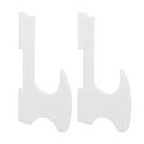 2PCS Lightsaber Stand Wall Mount Holder Acrylic Easy Installation Wand Stand for Wand Cosplay White - Front View