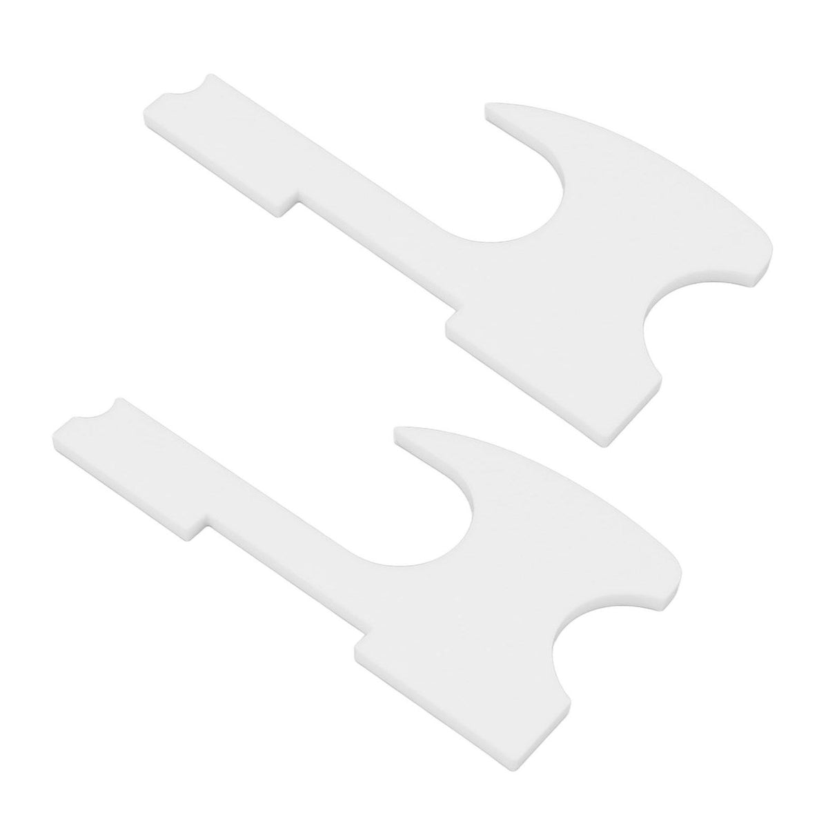 2PCS Lightsaber Stand Wall Mount Holder Acrylic Easy Installation Wand Stand for Wand Cosplay White