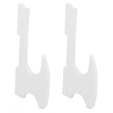 2PCS Lightsaber Stand Wall Mount Holder Acrylic Easy Installation Wand Stand for Wand Cosplay White - Rear View
