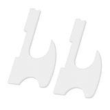 2PCS Lightsaber Stand Wall Mount Holder Acrylic Easy Installation Wand Stand for Wand Cosplay White - Extra Image