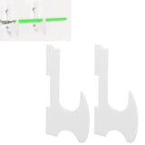 2PCS Lightsaber Stand Wall Mount Holder Acrylic Easy Installation Wand Stand for Wand Cosplay White - Extra Image