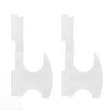2PCS Lightsaber Stand Wall Mount Holder Acrylic Easy Installation Wand Stand for Wand Cosplay Transparent - Front View