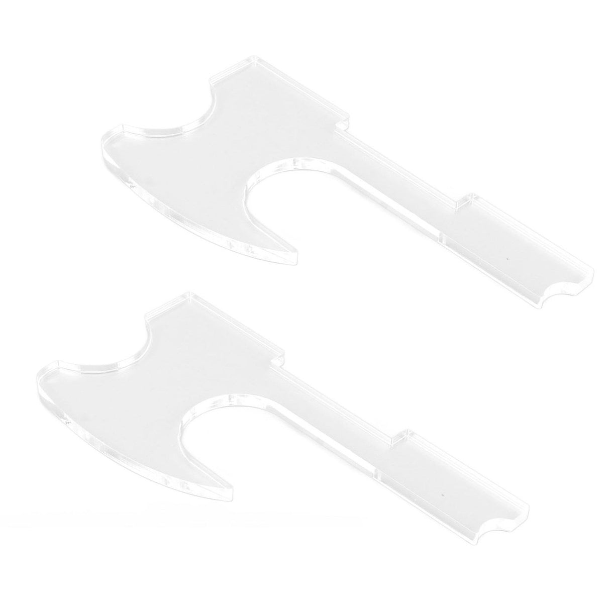 2PCS Lightsaber Stand Wall Mount Holder Acrylic Easy Installation Wand Stand for Wand Cosplay Transparent