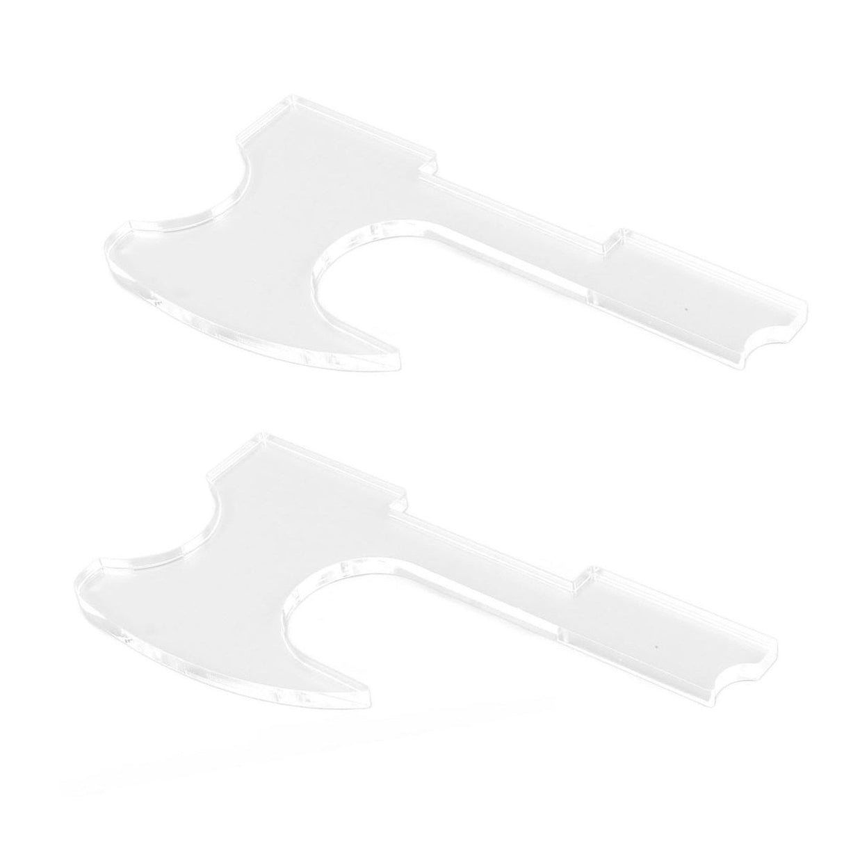 2PCS Lightsaber Stand Wall Mount Holder Acrylic Easy Installation Wand Stand for Wand Cosplay Transparent