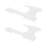 2PCS Lightsaber Stand Wall Mount Holder Acrylic Easy Installation Wand Stand for Wand Cosplay Transparent