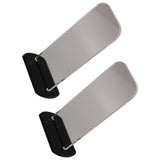2Pcs Acrylic Boxing Glove Stand Vertical Boxing Glove Display Stand Acrylic Gloves Holder Black - Side View