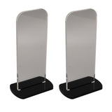2Pcs Acrylic Boxing Glove Stand Vertical Boxing Glove Display Stand Acrylic Gloves Holder Black