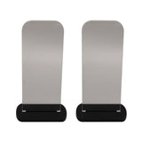 2Pcs Acrylic Boxing Glove Stand Vertical Boxing Glove Display Stand Acrylic Gloves Holder Black - Rear View