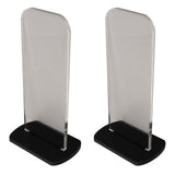 2Pcs Acrylic Boxing Glove Stand Vertical Boxing Glove Display Stand Acrylic Gloves Holder Black - Low Angle