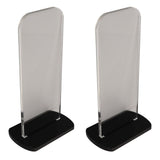 2Pcs Acrylic Boxing Glove Stand Vertical Boxing Glove Display Stand Acrylic Gloves Holder Black
